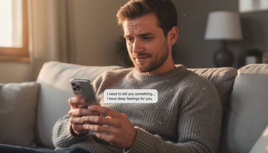 découvrez comment avouer vos sentiments à un homme par sms de manière sincère et authentique pour ouvrir une discussion honnête et profonde.