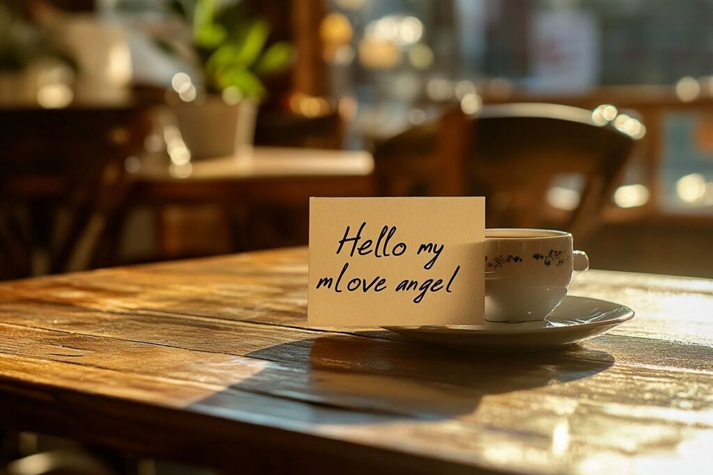 Comment un simple 'bonjour mon ange d'amour' peut changer l'ambiance