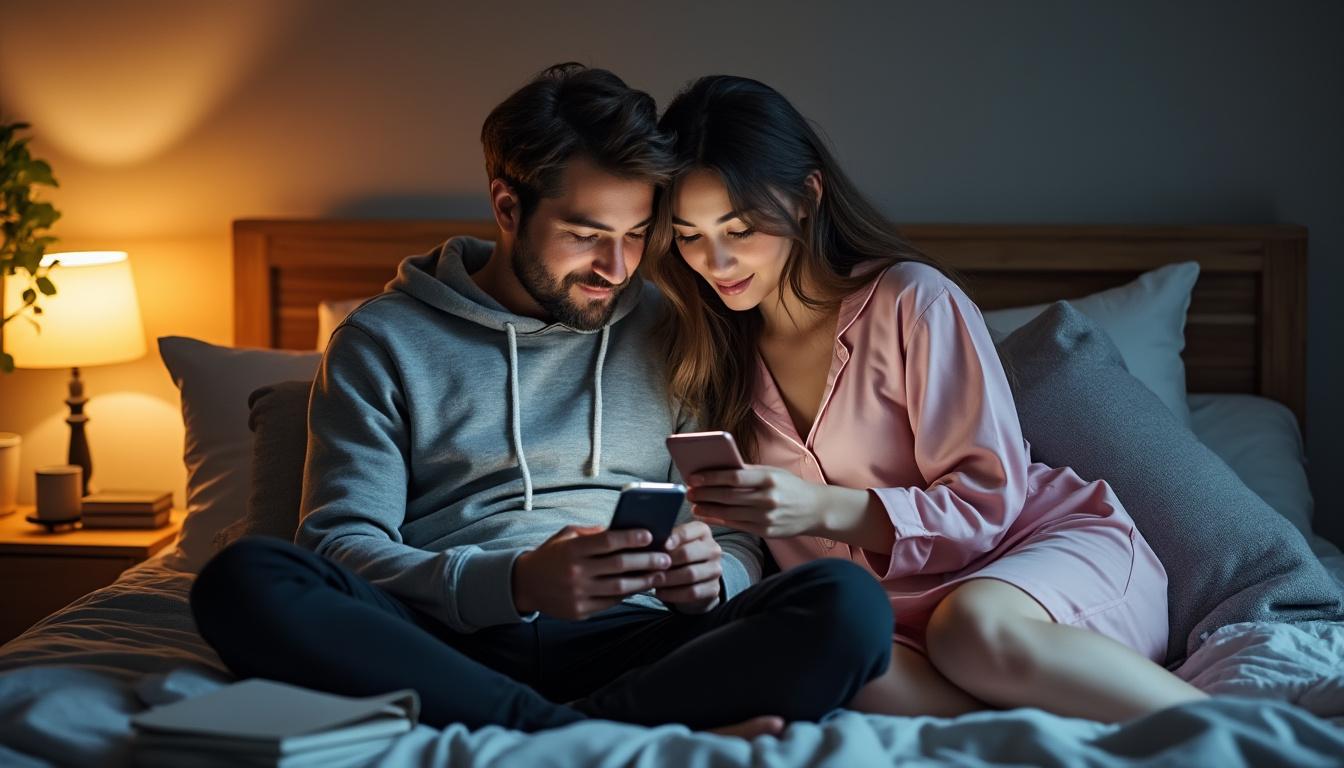 envoyez une image unique pour dire 'bonne nuit mon amour' à distance et exprimez vos sentiments avec douceur et authenticité.