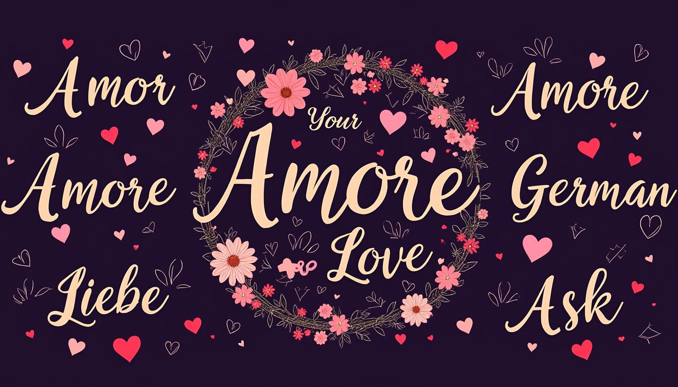 découvrez comment dire 'je t'aime très fort mon amour' en plusieurs langues et exprimez votre amour avec des mots du monde entier.