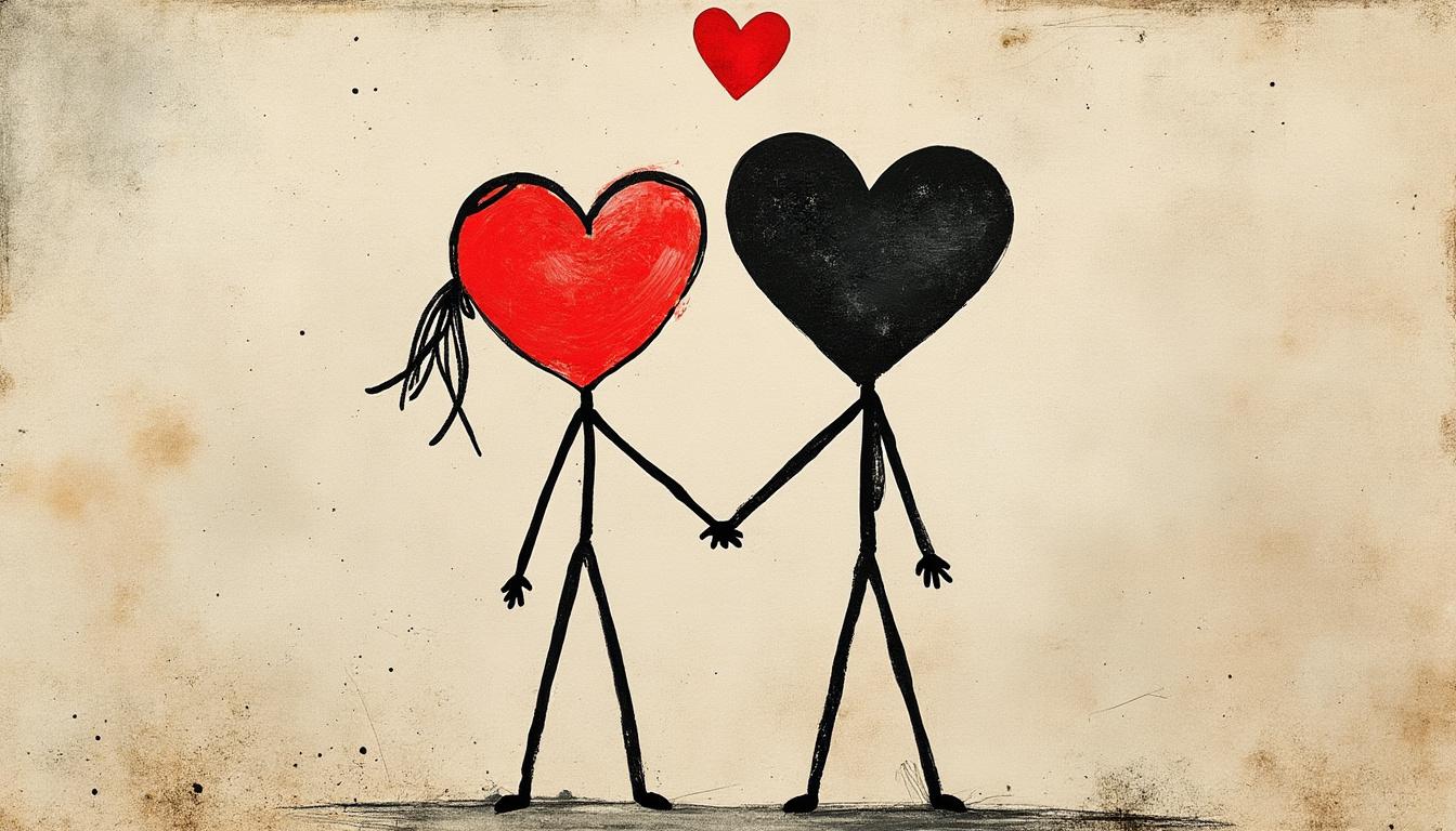 découvrez 'les bonhommes allumettes : amour à travers les âges', une œuvre touchante qui célèbre l'amour intemporel et l'inspiration universelle à travers les générations.