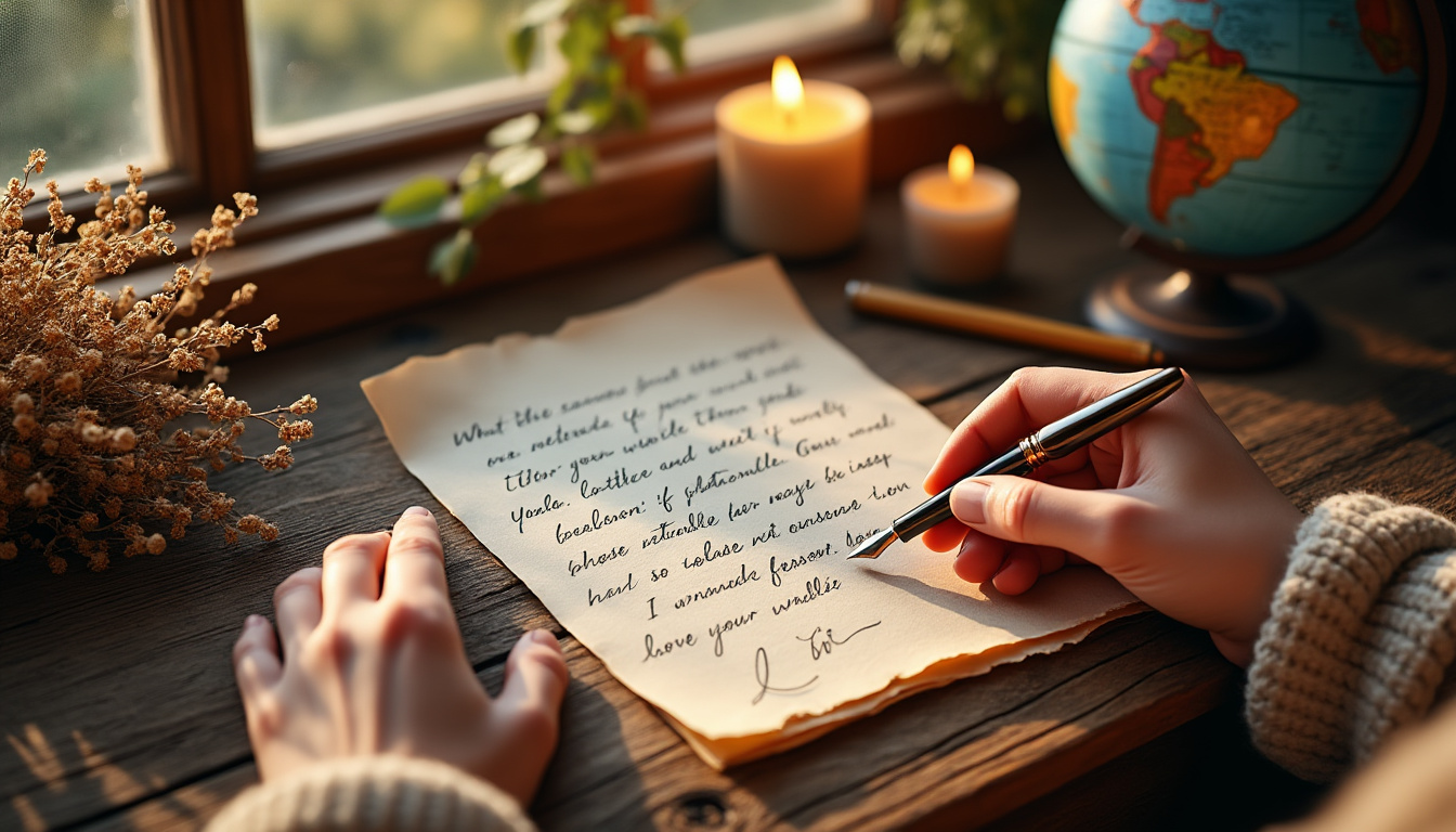 découvrez les éléments indispensables pour écrire une lettre d'amour très touchante à une femme à distance et exprimer vos sentiments avec émotion, authenticité et tendresse malgré l'éloignement.