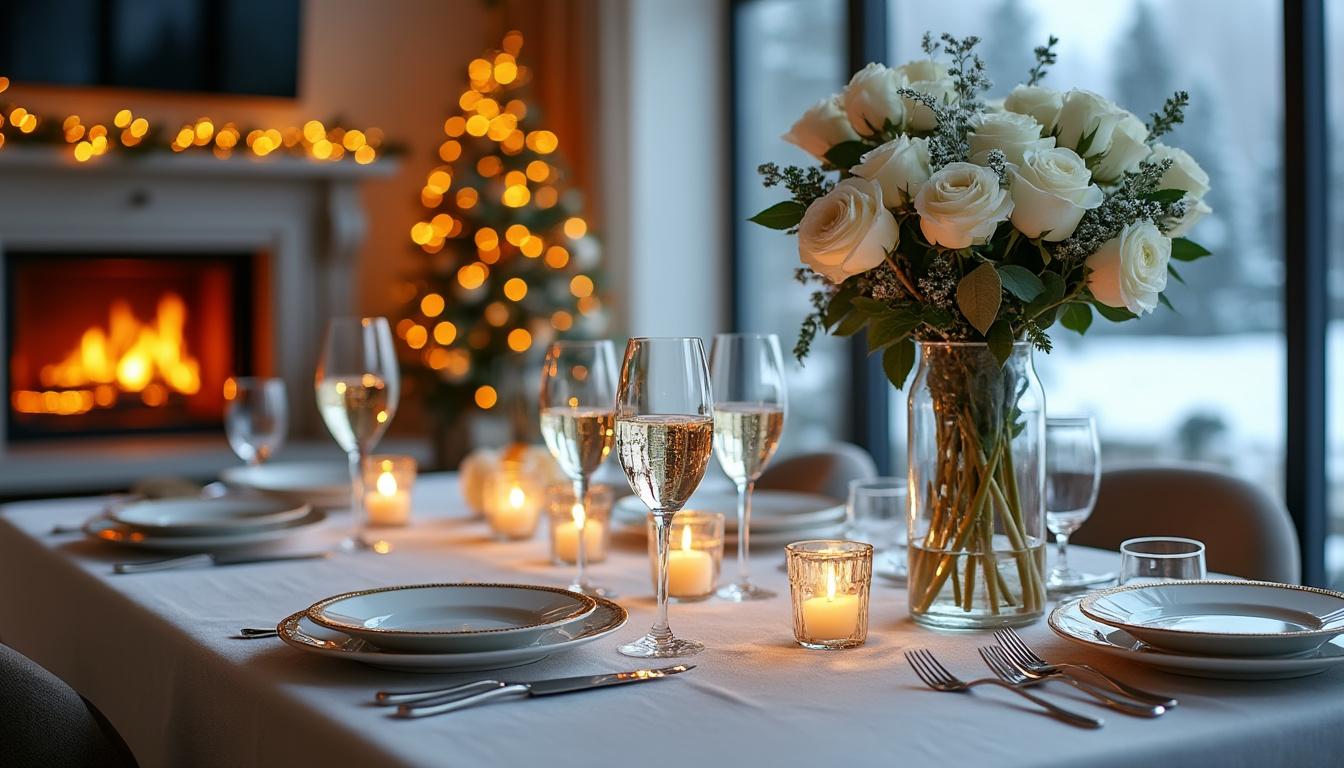 découvrez des idées de décorations festives pour célébrer le nouvel an en amoureux à la maison, et créez une ambiance chaleureuse et romantique pour démarrer l'année en beauté.
