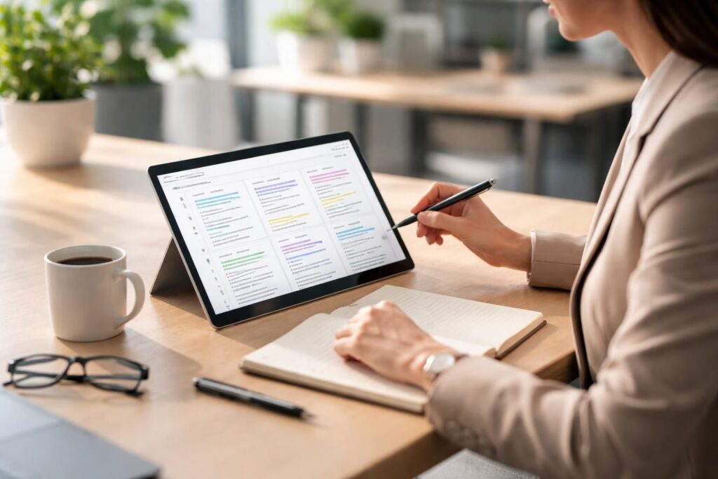 découvrez comment préparer efficacement vos sujets de discussion pour une rencontre en utilisant une tablette tactile microsoft surface. optimisez votre organisation et fluidifiez vos échanges grâce aux outils numériques.