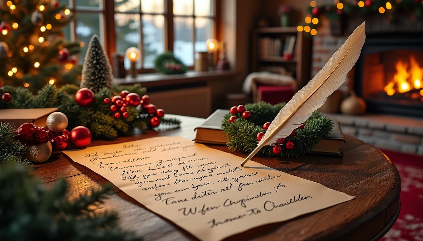 offrez un moment inoubliable grâce à une lettre d'amour pour noël personnalisée. surprenez vos proches et rendez la fête encore plus magique avec un message unique et rempli d’émotion.