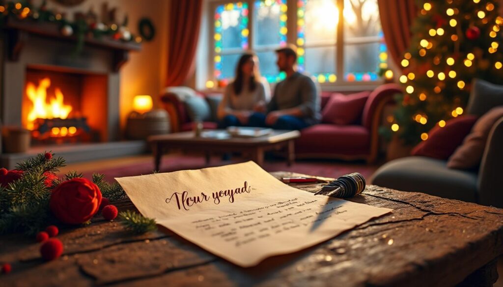 offrez une touche de magie à noël en rédigeant une lettre d'amour personnalisée. exprimez vos sentiments et créez des souvenirs inoubliables pour la personne qui compte le plus à vos yeux durant les fêtes.