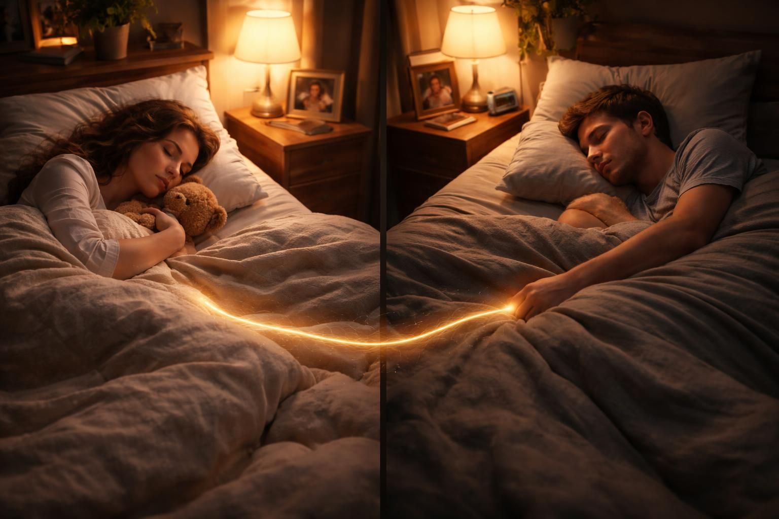 découvrez comment maintenir une connexion affective forte malgré la séparation physique, en choisissant de dormir ensemble pour préserver l'intimité et le lien émotionnel.