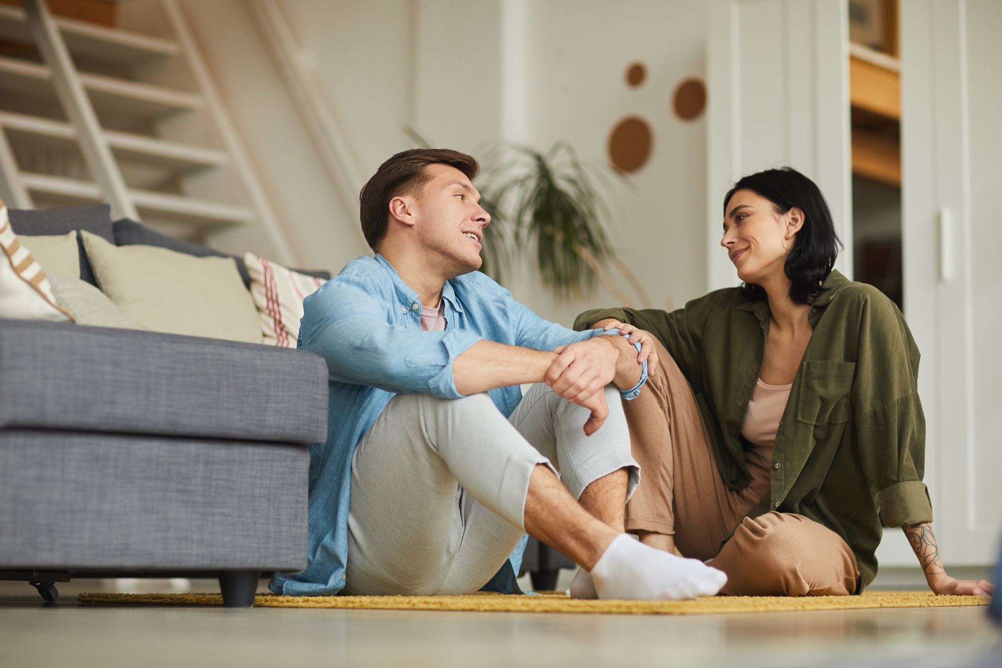 Couple Staying Home