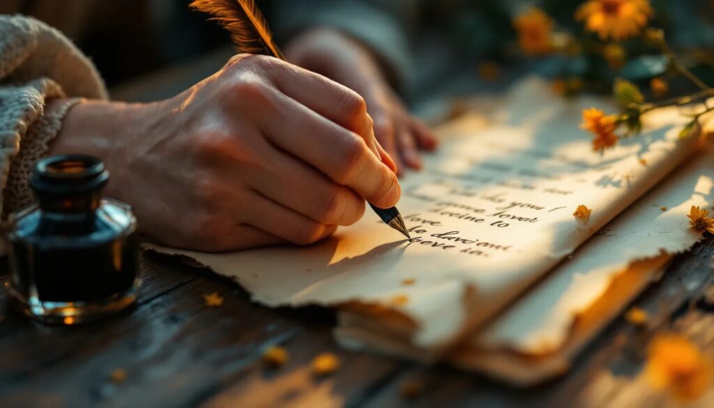 messages d'amour romantique